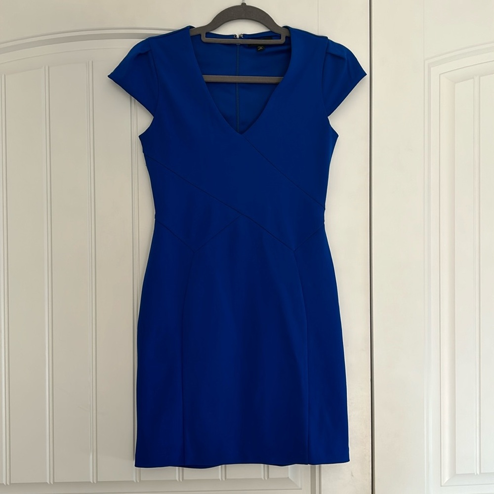 Express Women’s Dress - beautiful stitching and blue color. Size XSP